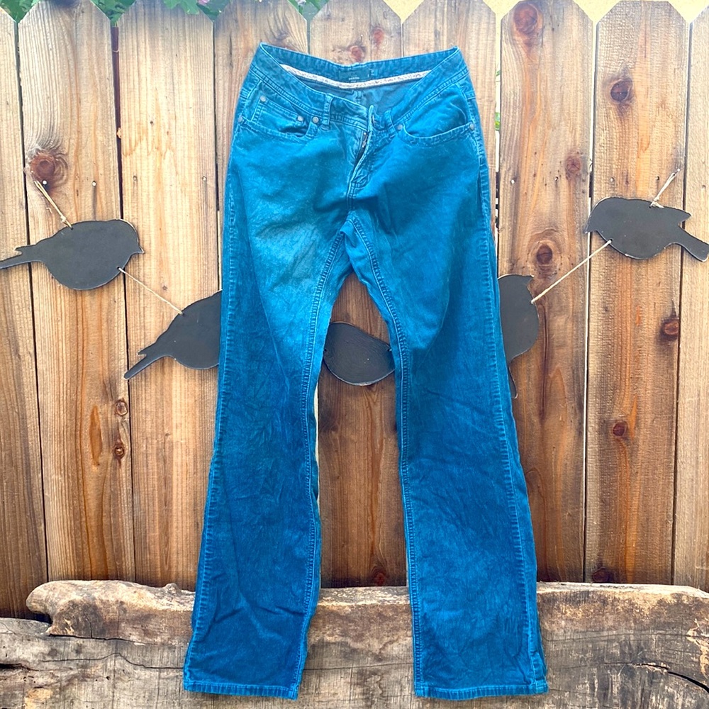 Prana women’s size 4 corduroy jeans, teal